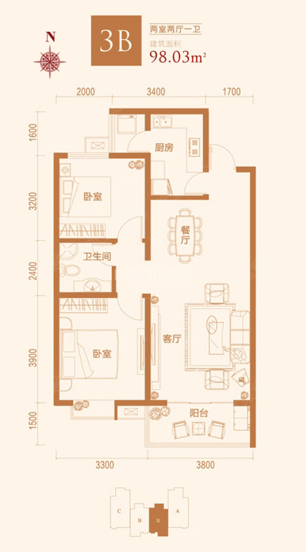 学府名城户型图图片